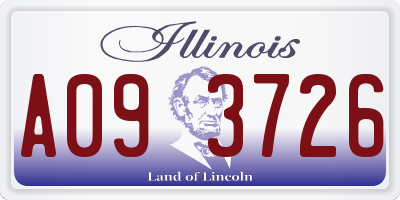 IL license plate A093726