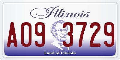 IL license plate A093729