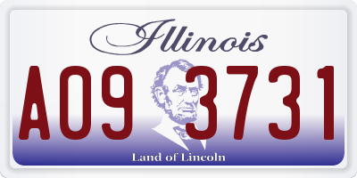 IL license plate A093731