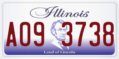 IL license plate A093738