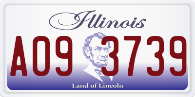 IL license plate A093739
