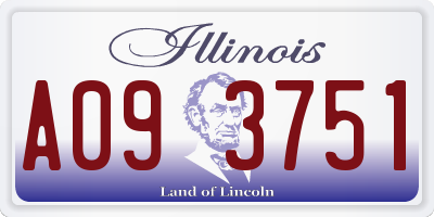 IL license plate A093751
