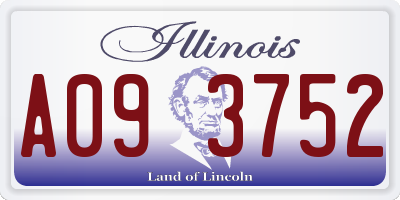IL license plate A093752