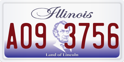 IL license plate A093756
