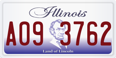 IL license plate A093762