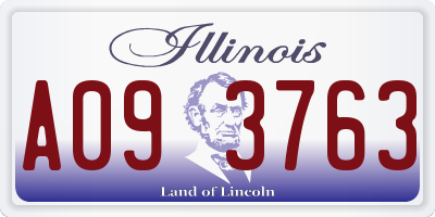 IL license plate A093763