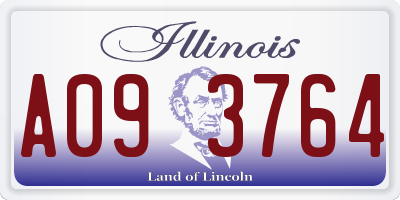 IL license plate A093764