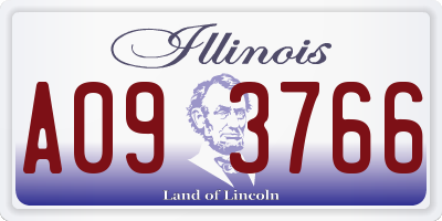 IL license plate A093766