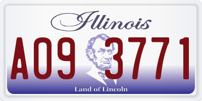 IL license plate A093771