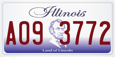 IL license plate A093772