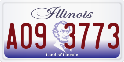 IL license plate A093773