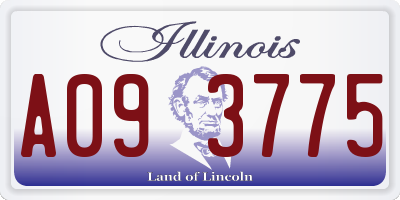 IL license plate A093775