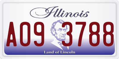 IL license plate A093788