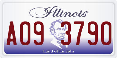 IL license plate A093790