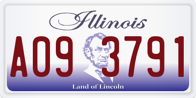 IL license plate A093791