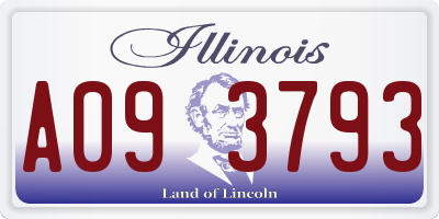 IL license plate A093793