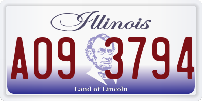 IL license plate A093794