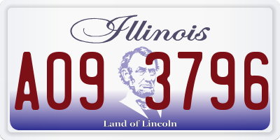 IL license plate A093796