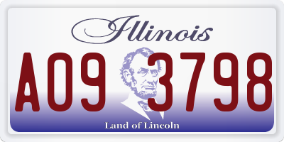 IL license plate A093798