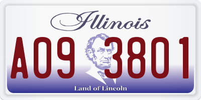 IL license plate A093801