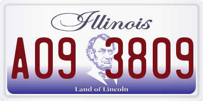 IL license plate A093809