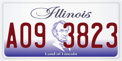 IL license plate A093823