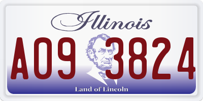 IL license plate A093824
