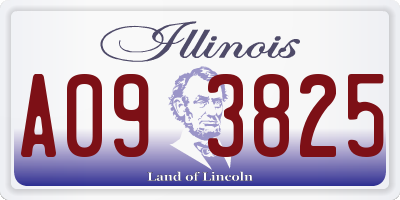 IL license plate A093825