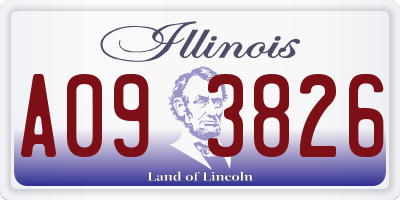 IL license plate A093826