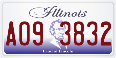 IL license plate A093832