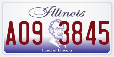 IL license plate A093845