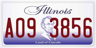 IL license plate A093856