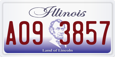 IL license plate A093857