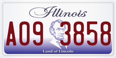 IL license plate A093858