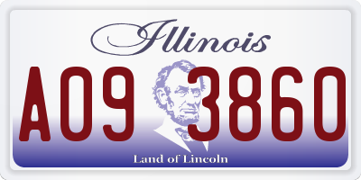 IL license plate A093860