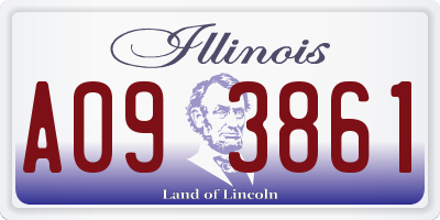 IL license plate A093861