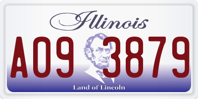 IL license plate A093879