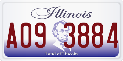 IL license plate A093884