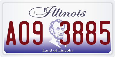 IL license plate A093885