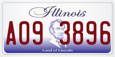 IL license plate A093896