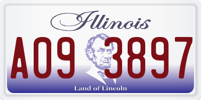 IL license plate A093897