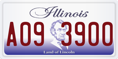 IL license plate A093900