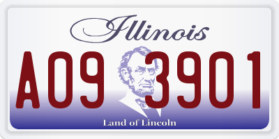 IL license plate A093901