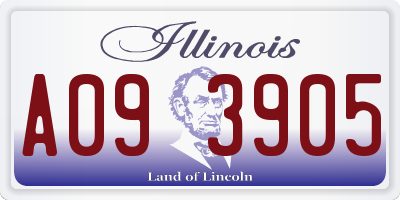 IL license plate A093905