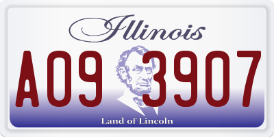 IL license plate A093907