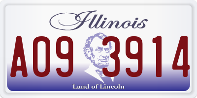 IL license plate A093914