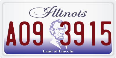 IL license plate A093915
