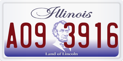 IL license plate A093916