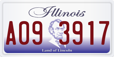 IL license plate A093917
