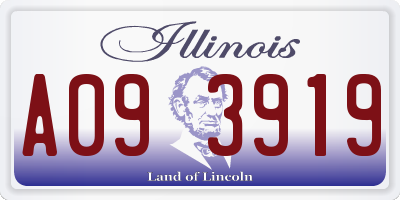 IL license plate A093919